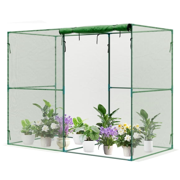 Aoodor Tente Moustiquaire de Protection des Plantes 8 Pieds x 4 Pieds x 6 Pieds avec Fermeture Éclair pour Légumes, Fruits et Plantes, Convient au Jardin, à la Cour et à la Pelouse