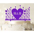 thumbnail image 1 of Monogram Cake Topper First Name Initial Heart Cake Topper, 1 of 1