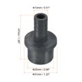 thumbnail image 2 of Unique Bargains UPVC Reducer Pipe Fitting 25mm OD 13mm Barbed, 6 Pack Straight Coupling Adapter Connector, Grey, 2 of 5