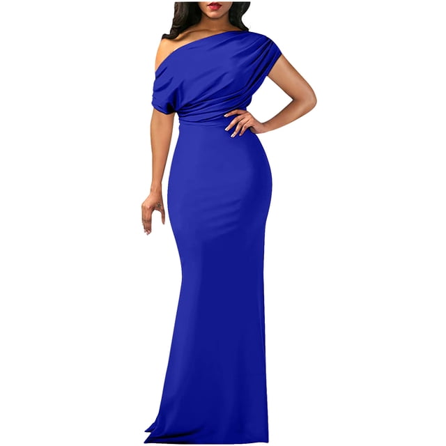 Robes pour Femmes 2024 Été Surdimensionnée Polyvalente Vie Quotidienne Épaule Solide devant Légèrement Froissée Robe à Manches Courtes Longue Jupe 50 % de Rabais Liquidation!
