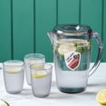 thumbnail image 4 of Fridja Pichet en Plastique avec Couvercle, Pichet de 2,2 L Grande Capacité avec Couvercle et Bec Verseur, Pichet à Lait Pichet en Plastique Pichet à Thé, Pichet pour Café Infusé à Froid, Contenant de Réfrigérateur pour Eau, Jus, Thé, Gris, 4 of 6