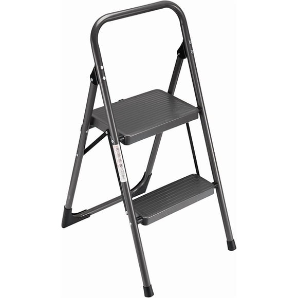 Step Ladder Step Stool Folding Step Stools for Adults with Handgrip & Slip Sturdy and Wide Pedal lbs MultiUse for Household & Office (Matte )
