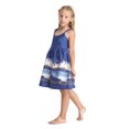 thumbnail image 2 of Robe Empire Classique Hawaïenne pour Fille avec Sangle Élastique et Palmiers en Diamant pour la Plage, 2 of 5
