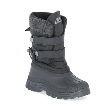 Trespass Bottes d'Hiver Imperméables pour Enfants Strachan II Noires en Taille - 13