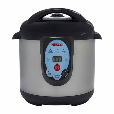 Nesco Mijoteuse Intelligente de 9 Pintes et Autocuiseur, Cuiseur Vapeur Mijoteuse, Acier Inoxydable