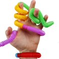 thumbnail image 4 of pitrice 8pcs/set Pop Tubes Stress Relief Anxiety Handheld Interesty Sensory Toy mini size, 4 of 9