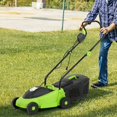 thumbnail image 1 of NiamVelo Electric Lawn Mower Grass Cutter Machine 12-Amp 13-Inch Electric Dethatcher with 25L Collection Box, 3-Position Height Adjustment for Garden Yard Lawn,  Green, 1 of 7