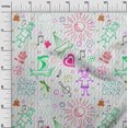 thumbnail image 3 of oneOone Rayon Fuschia Pink Fabric Kids Sewing Craft Projects Fabric Prints By Yard 56 Inch Wide, 3 of 4