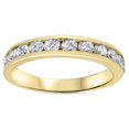 thumbnail image 1 of 1ct TW Diamond Wedding Channel Set Anniversary Ring 14K Yellow Gold Ring Band, 1 of 4