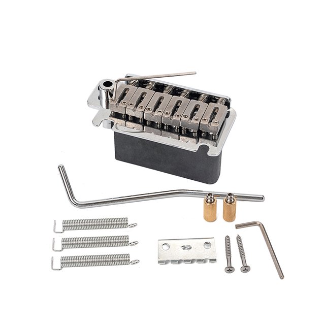 stanreset Guitar Bridge Stainless Screws Musical Equipment Saddle Professional Replaced Part Tremolo for Beginners Neck Joint Plate