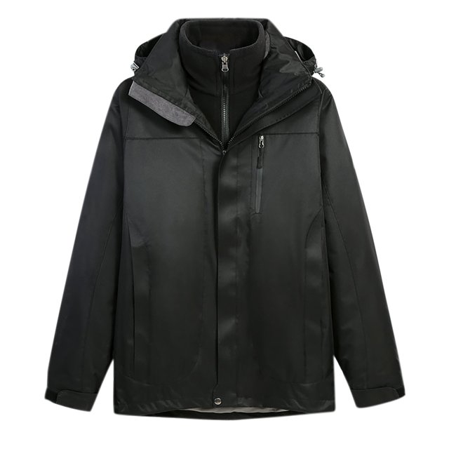 RKSTN Jackets for Men Fashion Fallow Three-In-One Two-Piece Outdoor Jacket Long Sleeved Coat Fall and Winter Long Sleeve Jacket Coats