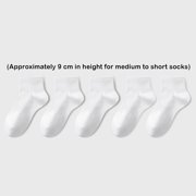 5pc Socks Men's Summer Socks Sweat Absorbent Mid Tube Socks Black Business Sports Stockings Sports Socks Sock White