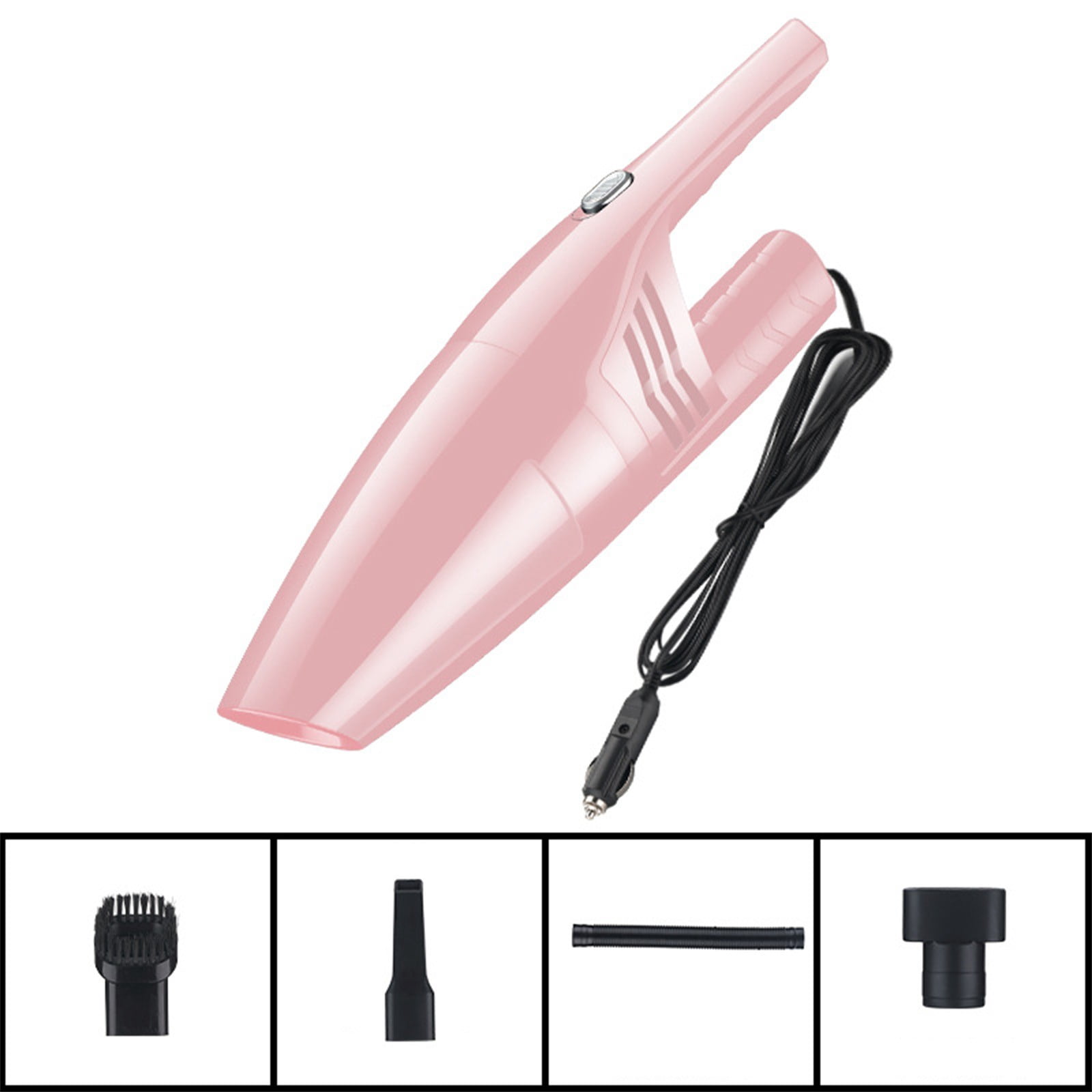COFEST Automotive High-power Dry and Wet Purpose Vacuum Cleaner 120W Wireless Charging Portable Home and Car Purpose Vehicle Mounted Vacuum Cleaner Pink
