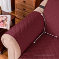 thumbnail image 2 of Subrtex Housse de Canapé Extensible 1 Pce Matelassée Réversible avec Sangles Élastiques Antidérapantes Housse de Canapé Lavable pour Animaux, 2 of 6