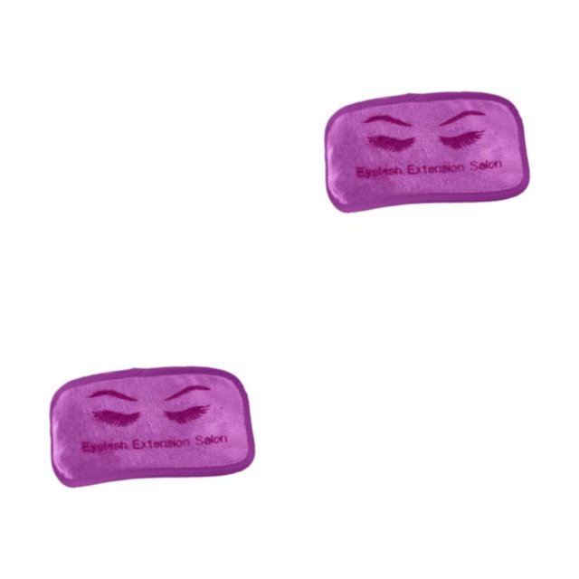 maskred Durable Eyelash Extension Forehead Pad Microfiber Holder Extension Soft Tray Violet 9 x 19cm 2Set