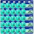 thumbnail image 1 of Murata 321 SR616SW Battery 1.55V Silver Oxide Watch Button Cell (25 Batteries), 1 of 5