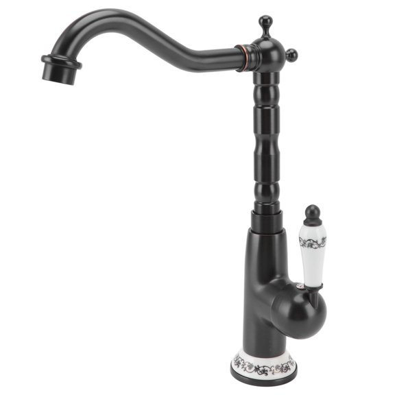 Robinet Antique Cuisine Robinet Or Tout Cuivre Européen Antique Chaud Froid Mélangé 360 Rotatif Cuisine Salle de Bain Évier Robinet