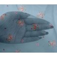 thumbnail image 4 of oneOone Viscose Chiffon Fabric Leaves & Flower Floral Decor Fabric Printed BTY 42 Inch Wide, 4 of 4