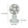 thumbnail image 3 of Limited Time Deal Iumwxz Small Fan Clipable Desktop Small Fan Clip On Fan Room Fan USB Rechargeable Desktop Clip Type Mini Fan Desk Fan Desk Accessories Apartment Essentials, 3 of 6
