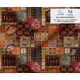 thumbnail image 2 of Soimoi 56 Inch Wide Polyester Canvas Fabric by 10 Yard - Patchwork Pattern - Brown - Water-Resistant Outdoor & Upholstery Material, 2 of 7