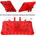 thumbnail image 2 of KOMI Kids Case for iPad Mini 1st/2nd/3rd/4th/5th Generation 7.9-inch - Screen Protector Included - Butterfly Kickstand - Child Friendly EVA Foam Shockproof Cover Case with Shoulder Strap Red, 2 of 5