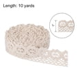 thumbnail image 2 of Unique Bargains Lace Trim Ribbon 10 Yards 1 Inch Cotton Elastic Trim for Craft,Gift Wrappers,Headbands,Beige Style 11, 2 of 5