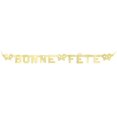 thumbnail image 1 of Gold Deluxe Bonne Fete Jointed Banner, 1 of 2