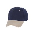 thumbnail image 1 of Two-Tone  Adjustable Baseball Cap, Navy Khaki, 1 of 2