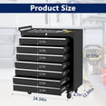 thumbnail image 2 of AKDSteel Coffre à Outils Roulant à 7 Tiroirs, Armoire à Outils Verrouillable Robuste de 24 Pouces avec Roues, Organisateur de Rangement Professionnel pour Garage et Atelier pour Usage Domestique et Industriel, 2 of 7