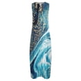 thumbnail image 5 of EQWLJWE Longue Robe pour Femmes Femmes Décontractée Ample Imprimée Robe Débardeur Plage Col en V avec Poche Robe d'Été Sans Manches Robes, 5 of 5