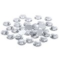 thumbnail image 1 of Unique Bargains 30mm Flat Back Round Acrylic Rhinestones, 50 Pack Plastic Circle Gems for Jewelry Making Costume, White, 1 of 6