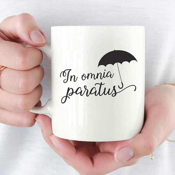 In Omnia Paratus Tasse Gilmore Girls Tasse Life And Death Brigade Tasse Luke's Diner Tasse Gilmore Coffee,White,11OZ, waYanl-1245, BZ305