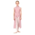 thumbnail image 1 of YiZYiF Robe de Danse Sans Manches en Dentelle pour Filles Justaucorps de Ballet Contemporain Moderne Latin Rose 8, 1 of 7