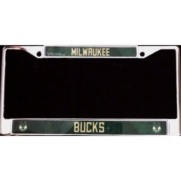 Milwaukee Bucks Chrome License Plate Frame