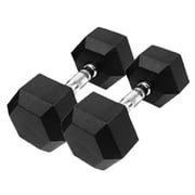 HAJEX Rubber Hex Dumbbells 2.5 to 120 LB, Single and Pairs