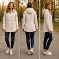 thumbnail image 3 of Reebok Women's Long Softshell Rain Jacket, Sizes XS-XXL, 3 of 4