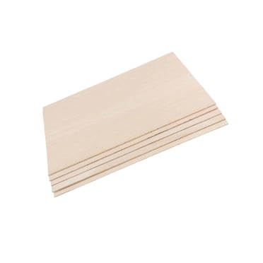 Langgg Tilleul Feuilles 2mm d'Épaisseur Modèle d'Avion RC Kits de Fabrication 150x150mm