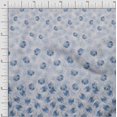 thumbnail image 1 of oneOone Silk Tabby Grayish Blue Fabric Leaves & Flower Panel Craft Projects Decor Fabric Printed By The Yard 42 Inch Wide, 1 of 3