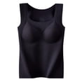 thumbnail image 3 of RXIRUCGD Haut Chaud Chauffant pour Femmes, Mode, Uni, à Encolure Ronde, avec Coussinet de Poitrine ( Noir, Taille : M ), 3 of 3