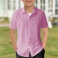 thumbnail image 4 of Kids Summer Casual Beach Shirt - Button Down, Gradient Design, Unisex, Perfect for 5-14 Years Old, 4 of 5