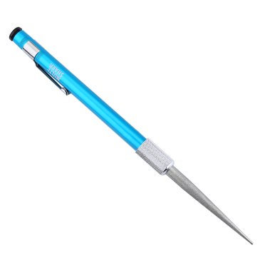 MAYUJIAA 3 en 1 Couteau de Poche Affûteur de Lame en Forme de Stylo Kit Affûteur d'Hameçons de Pêche de Cuisine HW313-65484