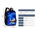 thumbnail image 3 of Sonic The Hedgehog Sided Backpack Cartoon Game Backpack School Bag, 3 of 3