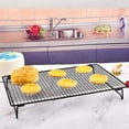 thumbnail image 4 of Multifunction And Multiscene Storage Rack Rack With Collapsible Legs 13.4x9.4inch Steel Baking Rack Stackable Cake Rack Nonstick Cookie Rack For Baked Baking Cooking Roasting Collapsible Dish Rack, 4 of 4
