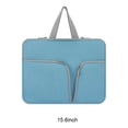 thumbnail image 2 of mmirethe Laptop Sleeve with Handle Waterproof Notebook Computer Case Portable Carrying Bag Pocket Carrier Compartments Storage Blue 15.6inch, 2 of 6