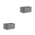 thumbnail image 3 of Maytalsory Bac de Rangement à Poignée en Corde Robuste Solution de Rangement Pratique et Fiable Gris 36*26*16 2Ensemble, 3 of 6