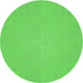 thumbnail image 1 of Ahgly Company Machine Washable Indoor Round Transitional Neon Green Area Rugs, 5' Round, 1 of 7