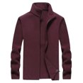 thumbnail image 1 of Qertyioot Manteau Décontracté d'Hiver pour Homme à Col Montant à Manches Longues Chaud Mode, 1 of 6