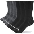 thumbnail image 1 of Chaussettes de Travail pour Hommes en Coton Coussinées, Chaussettes de Sport Athlétiques de Randonnée, Lot de 6 Paires, 1 of 7