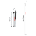 thumbnail image 4 of Folding Blind Cane Walking Stick with Red Reflective Tape for the Blind and Visually Impaired People,48 Inch Cane,1 x Folding Blind Cane Walking Stick, 4 of 6