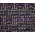 thumbnail image 4 of oneOone Polyester Lycra Fabric Leaves & Floral Block Printed Fabric 1 Yard 56 Inch Wide, 4 of 4